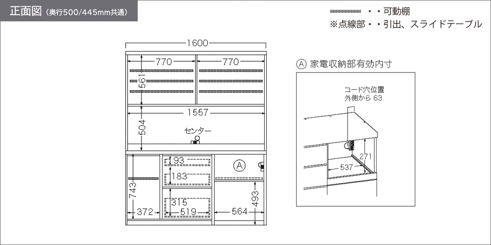 RLH-1602R正面図