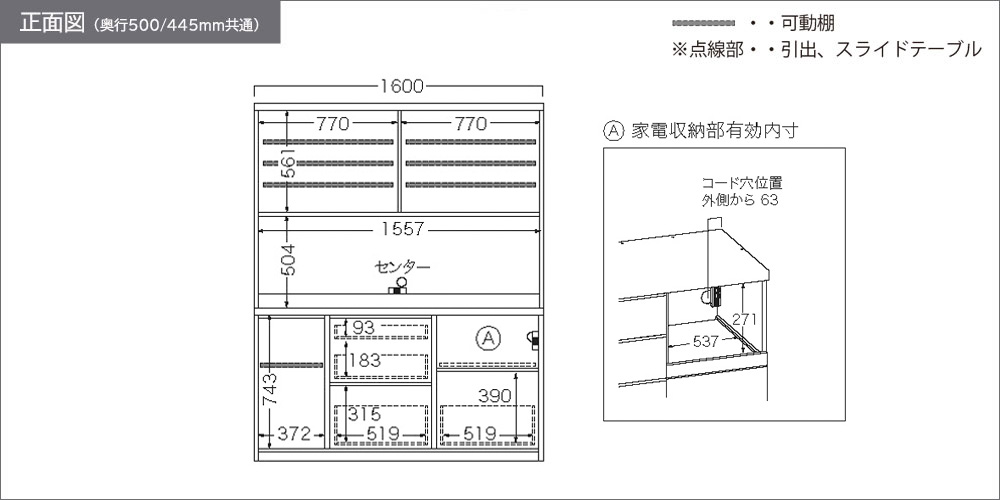 RLH-1600R正面図