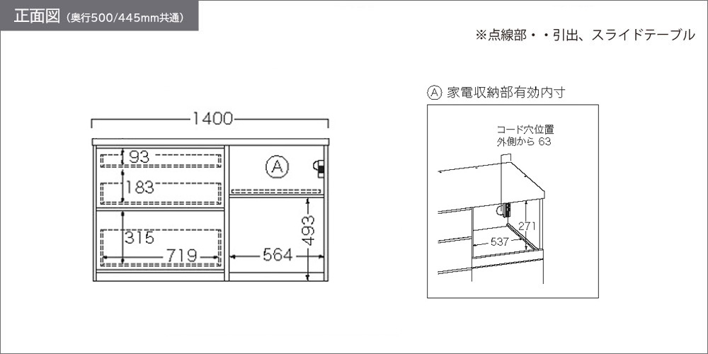 RL-1402R下台正面図