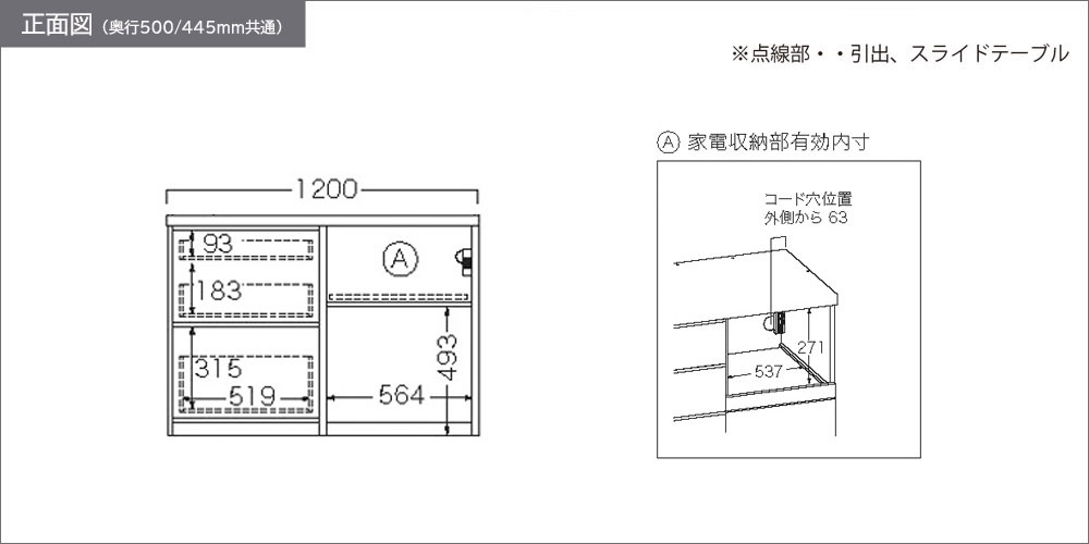 RL-1202R下台正面図