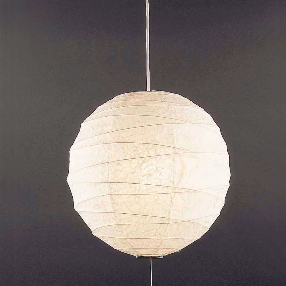 ペンダント「162-FGZ 麻落水紙」直径40cm 横から見た画像