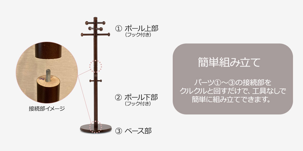 簡単組み立て