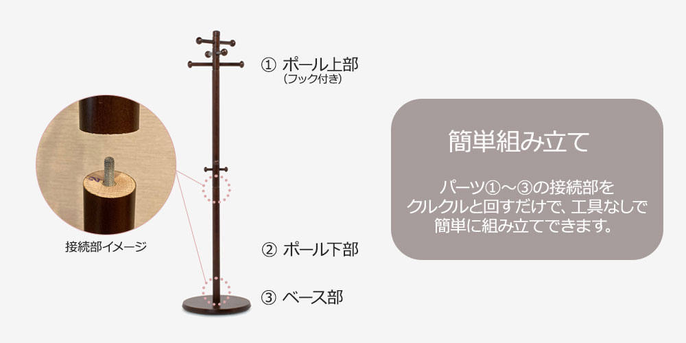 簡単組み立て