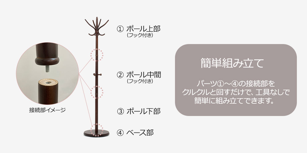 簡単組み立て